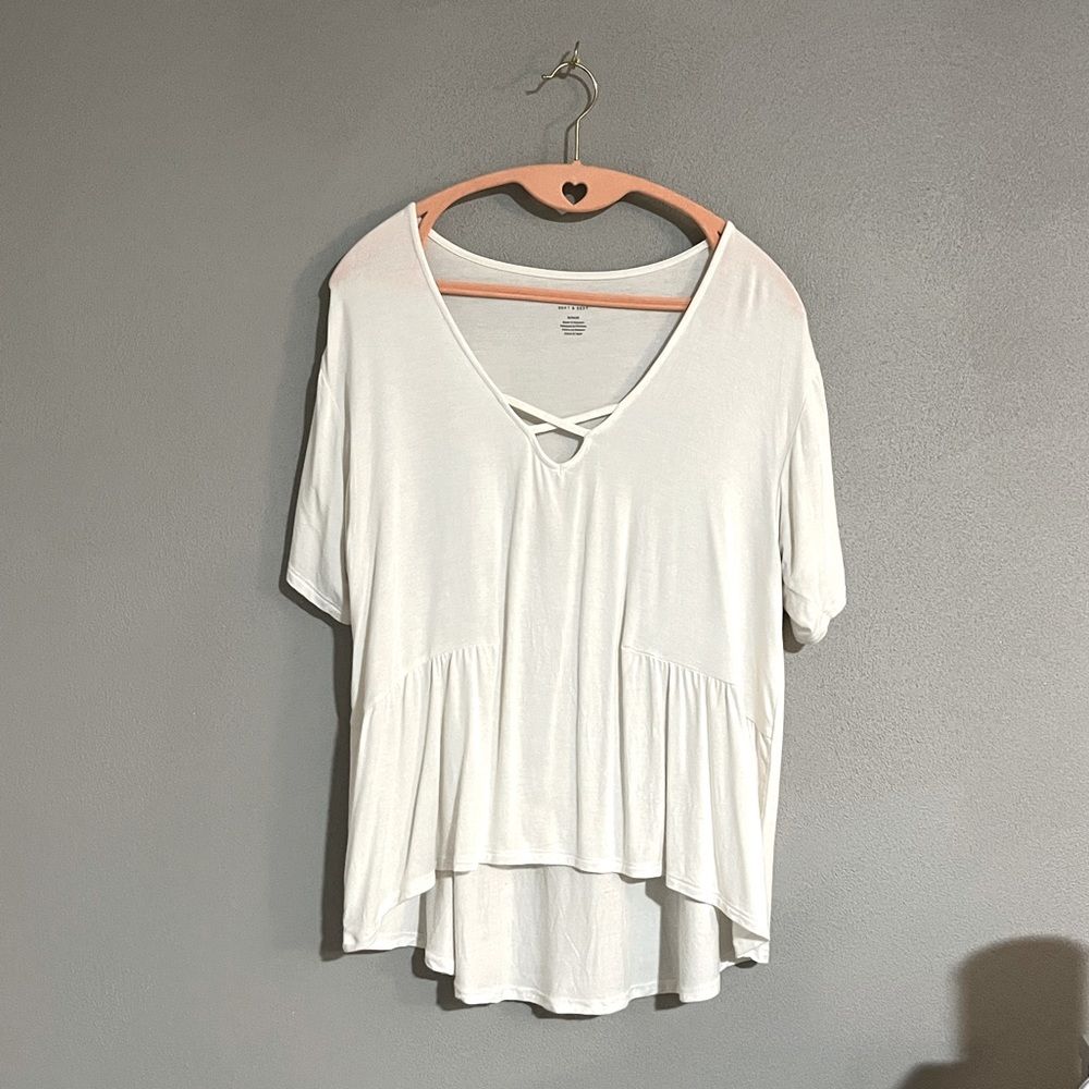 AE Flowy White Blouse